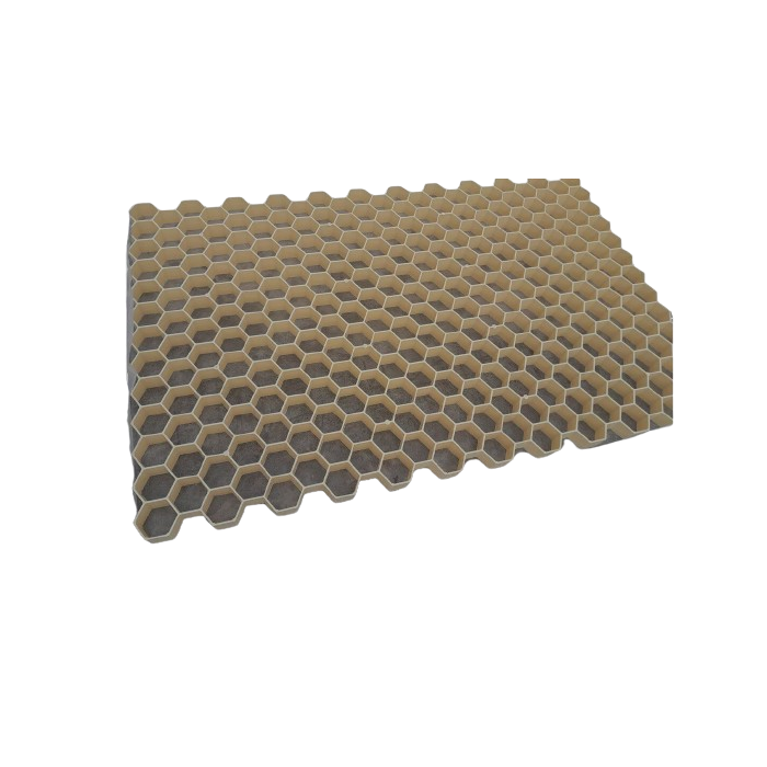 Honingraatmat beige